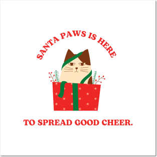 Santa Paws is here! Posters and Art